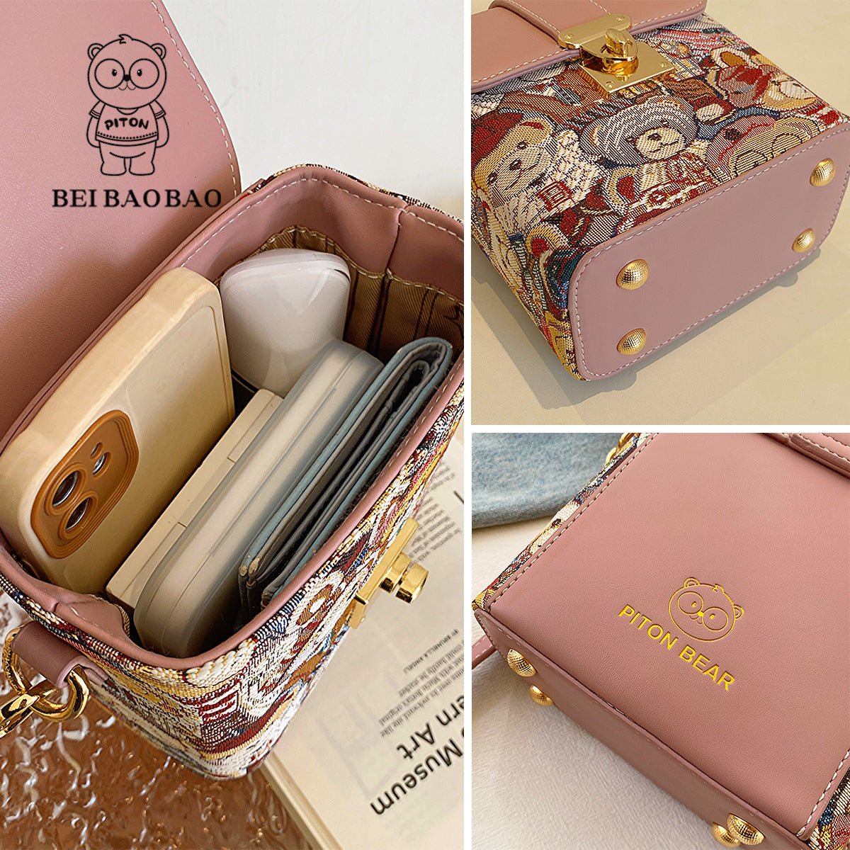Women's Source Fashion Mobile Versatile Canvas Phone Bags