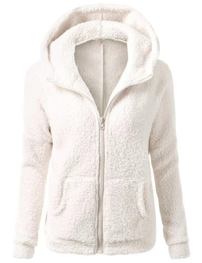 Women's Fleece Sweatshirt Ladies Hooded Pullover Sweaters