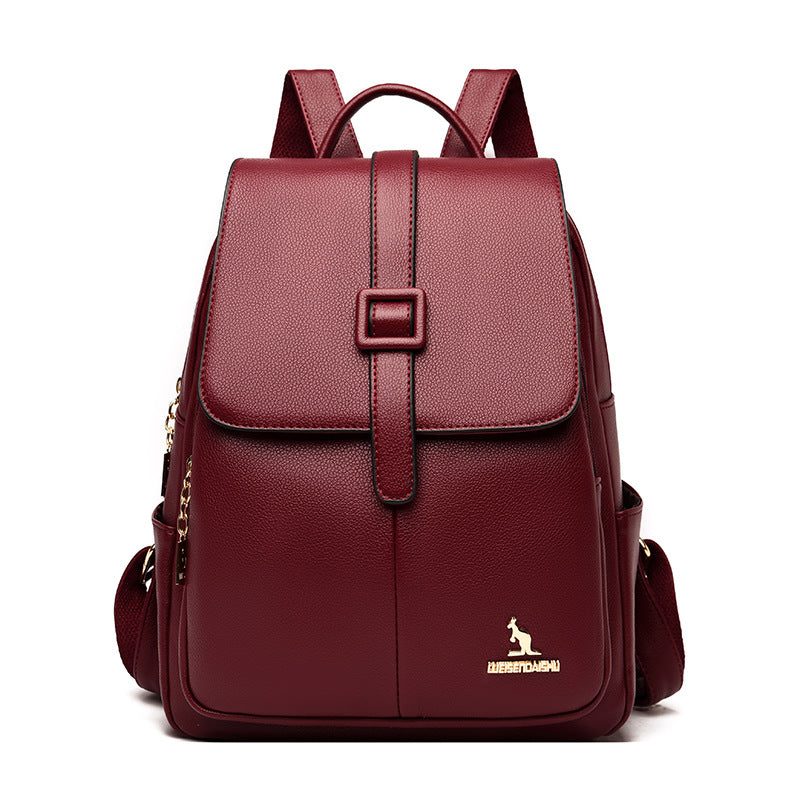 Women's Simple Trendy Large Capacity Korean Style Backpacks