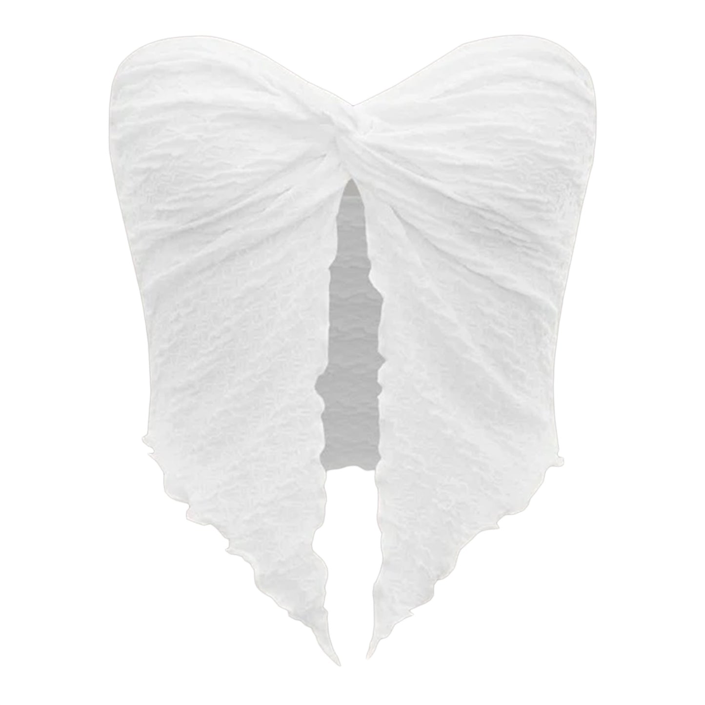 Women's Fashion Sexy Pleated Twist Tube Backless Tops
