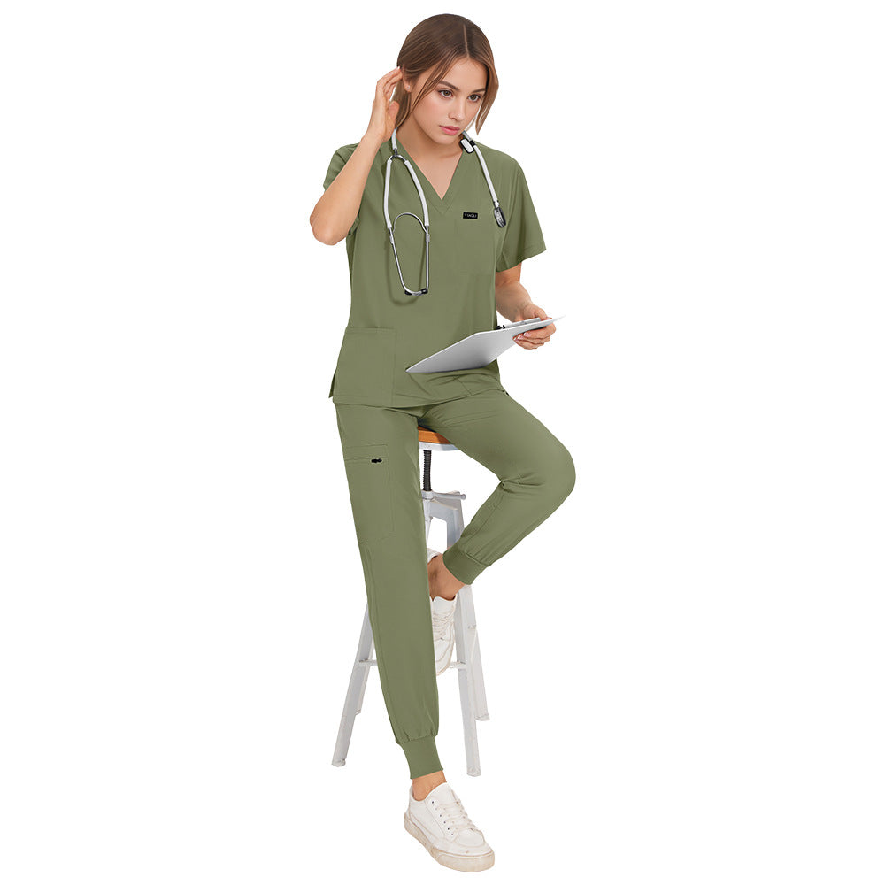 Women's & Men's & Hand Washing Beauty Salon Barber Shop Staff Operating Uniform