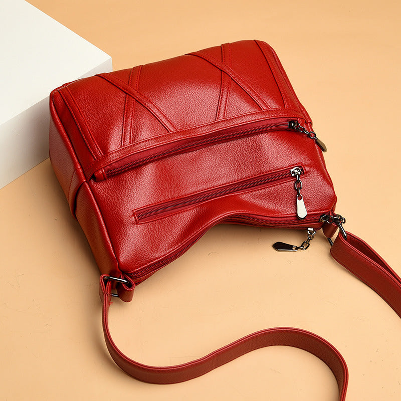 Women's Large Capacity Mom Soft Leather Big Crossbody Bags