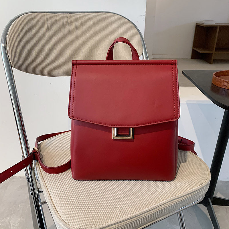 Women's Simple Mild Luxury Retro Fashion Commuter Backpacks