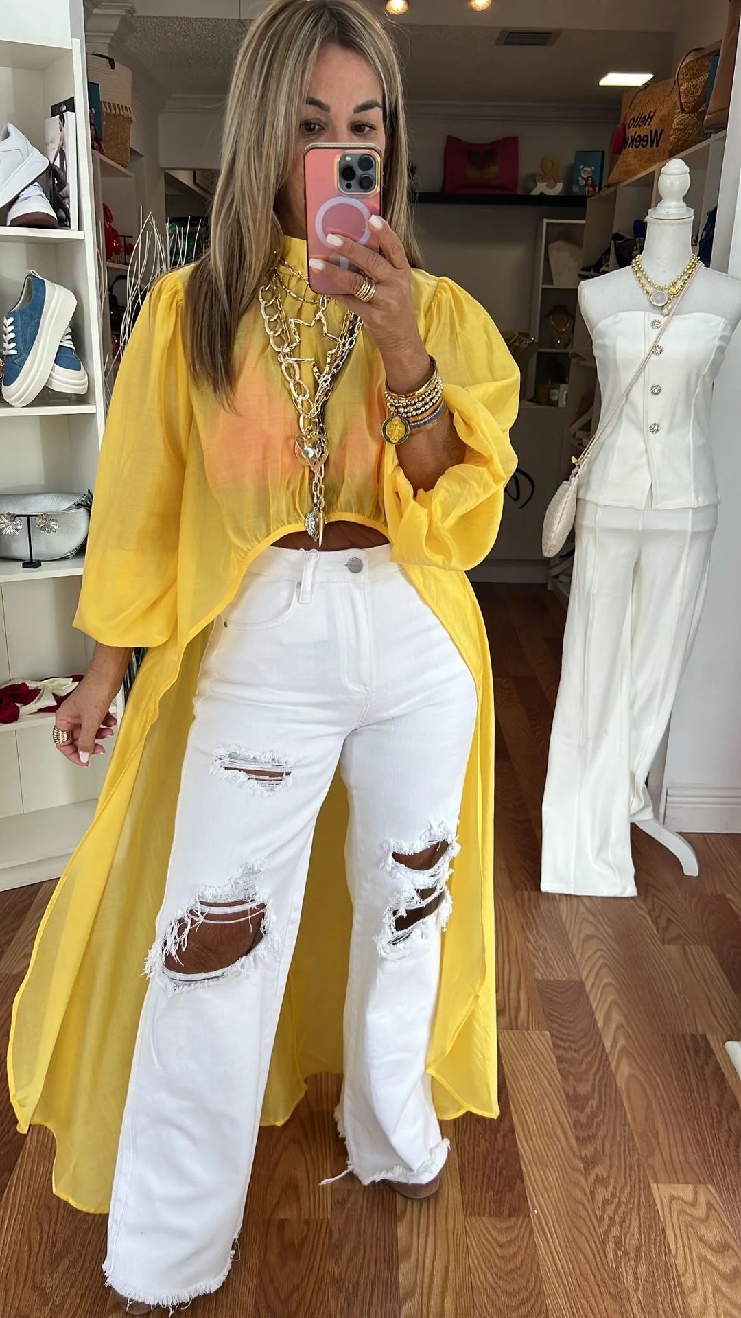 Women's Thin Bubble Long Sleeve Irregular Shirt Tops