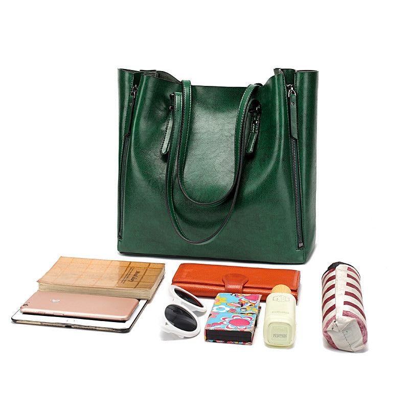 Women's Slouchy Fashion Simple Large Capacity Handbags