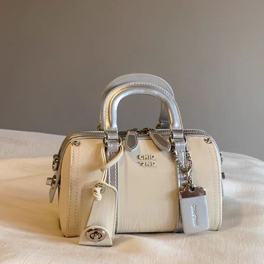Women's Trendy Platinum Blue Sea Area Pillow Shoulder Bags