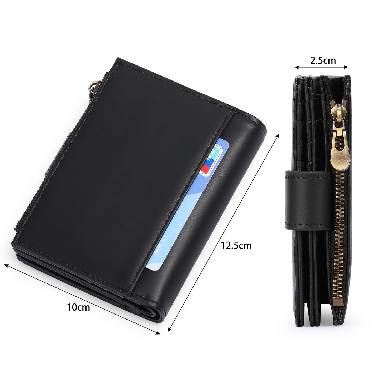 Men's Leather First Layer Cowhide Business Multi Men's Wallets