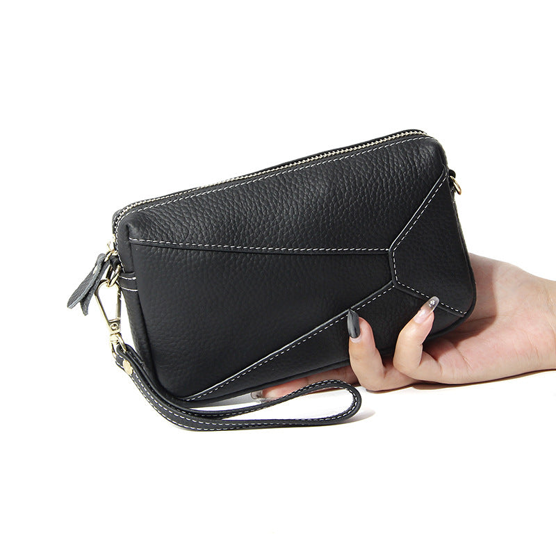 Women's Top Layer Cowhide High Sense Real Leather Long Ladies Wallets