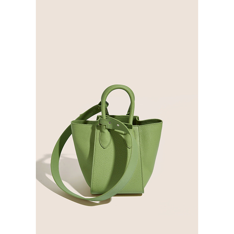 Women's Leather Minority Wings Style Portable Vegetable Bags