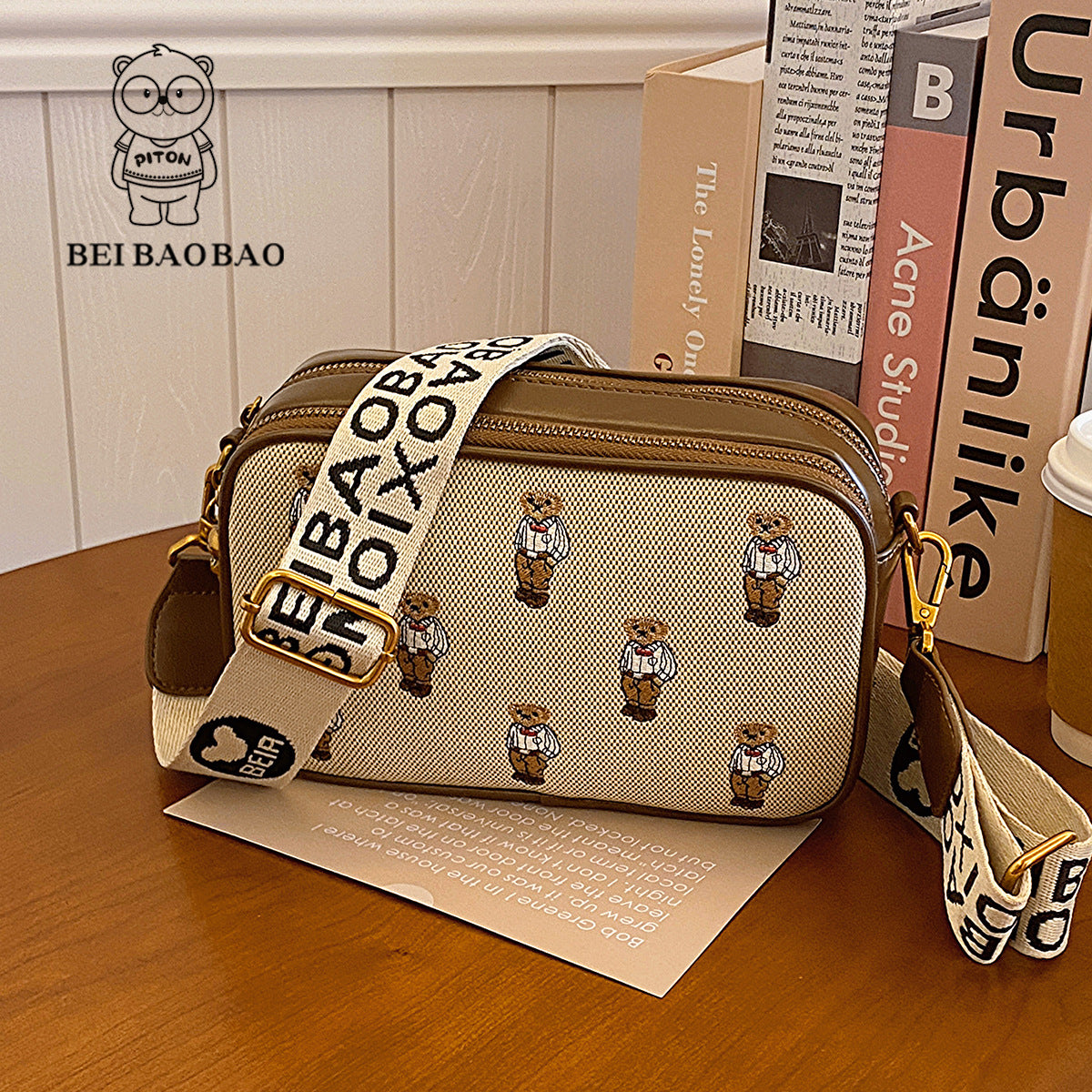 Women's Slouchy Stylish Source Cartoon Canvas Bags