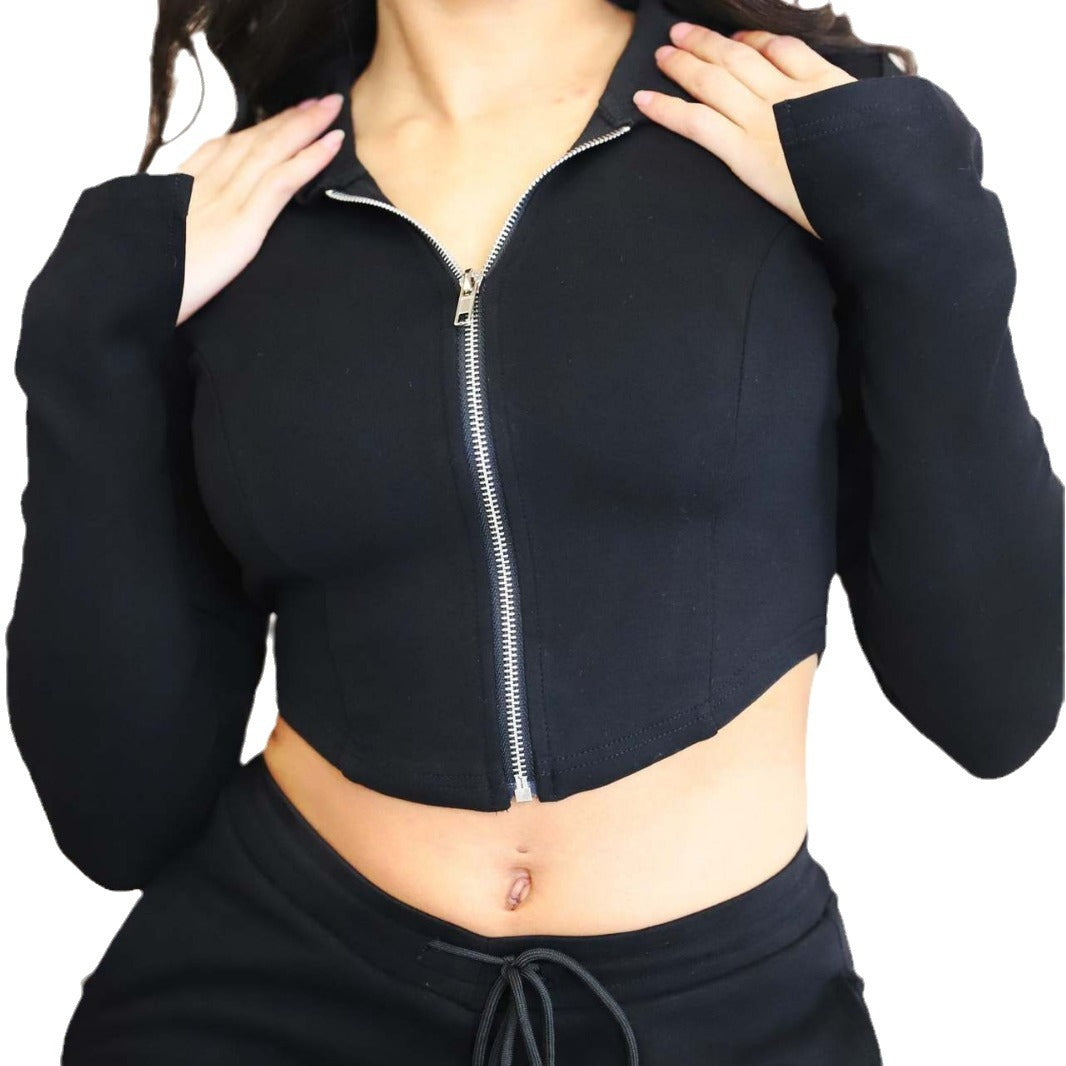 Women's Casual Tight Sportswear Even Cap Suits
