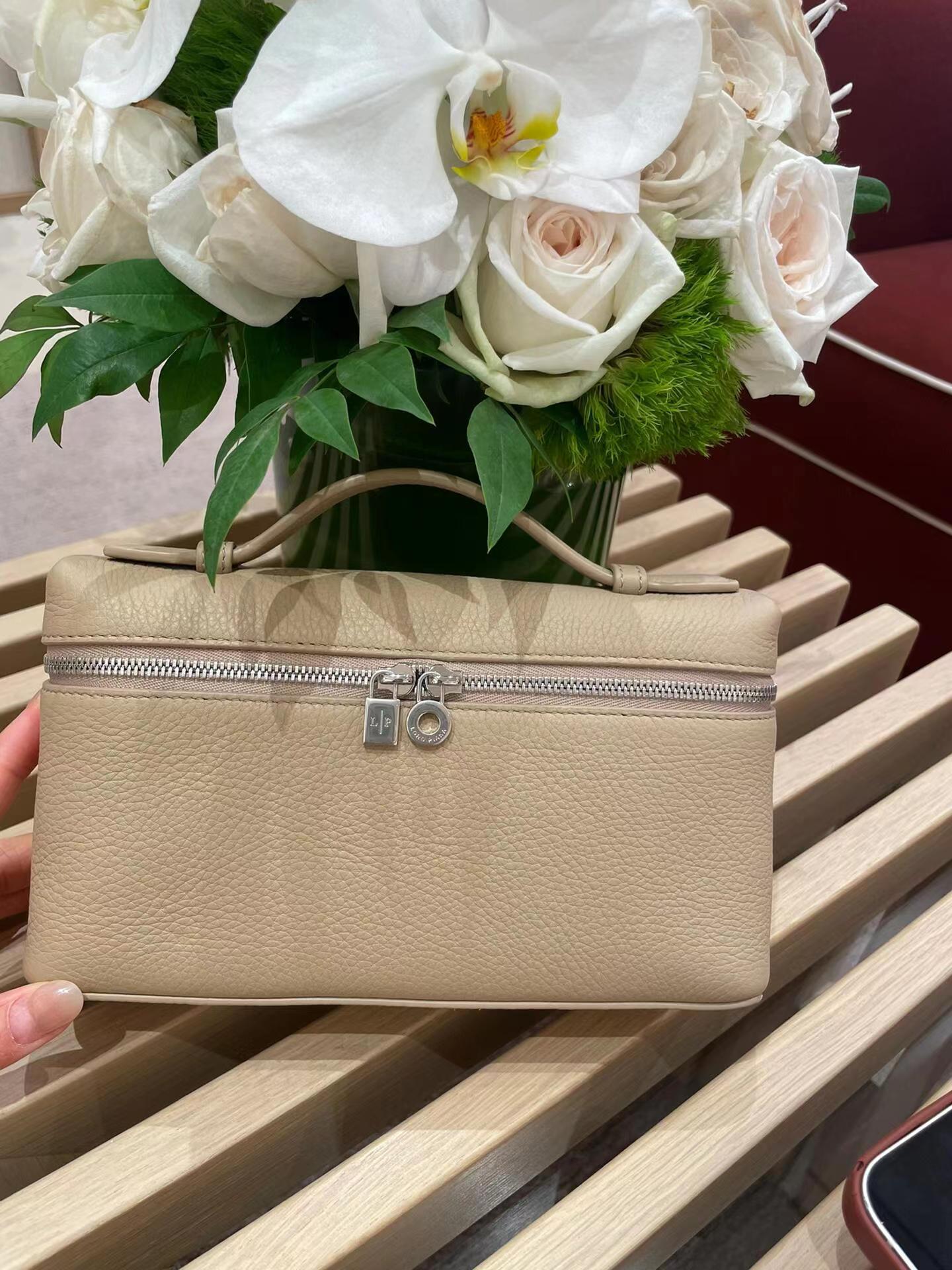 Women's Genuine Leather Lunch Box Lychee Pattern Handbags