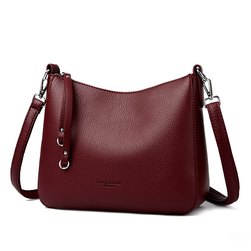 Women's Short Strap Tassel Solid Color Commute Shoulder Bags