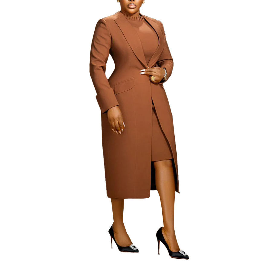 Lapel Waist Tight Back Slit Two-piece Suits