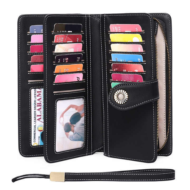 Women's Long Clutch Leather Multifunctional Lady's Ladies Wallets