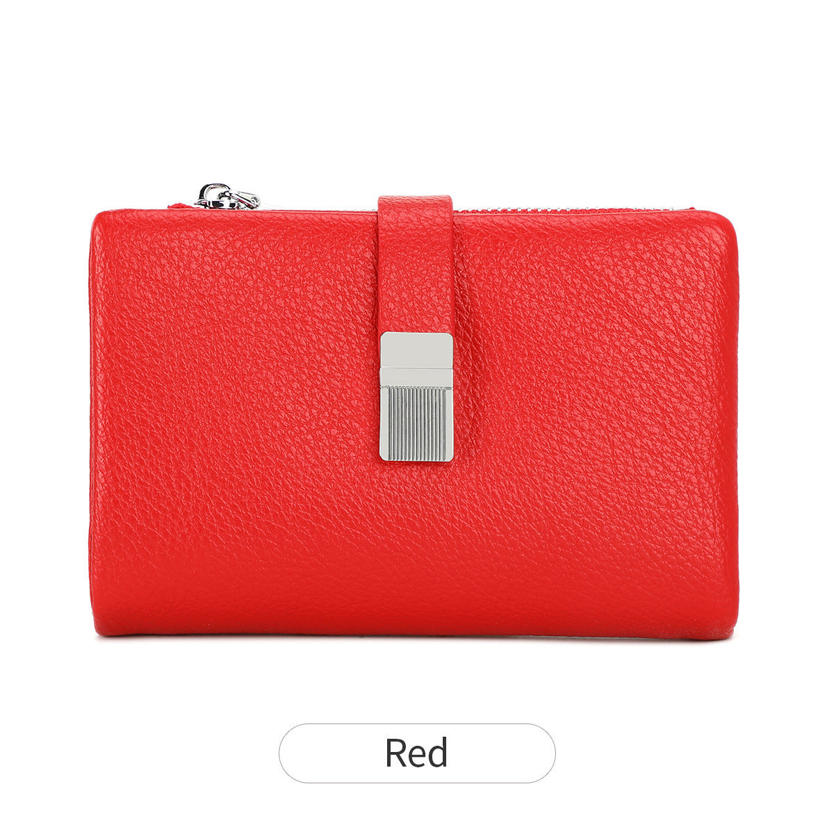Women's Short Soft Leather Fashion Simple Large Ladies Wallet