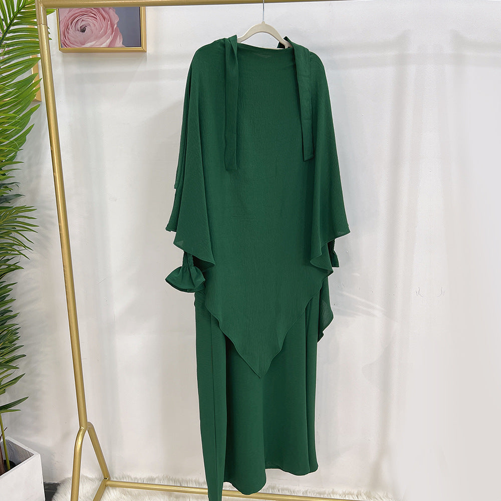 Turkey Solid Color Dress With Headscarf Dresses