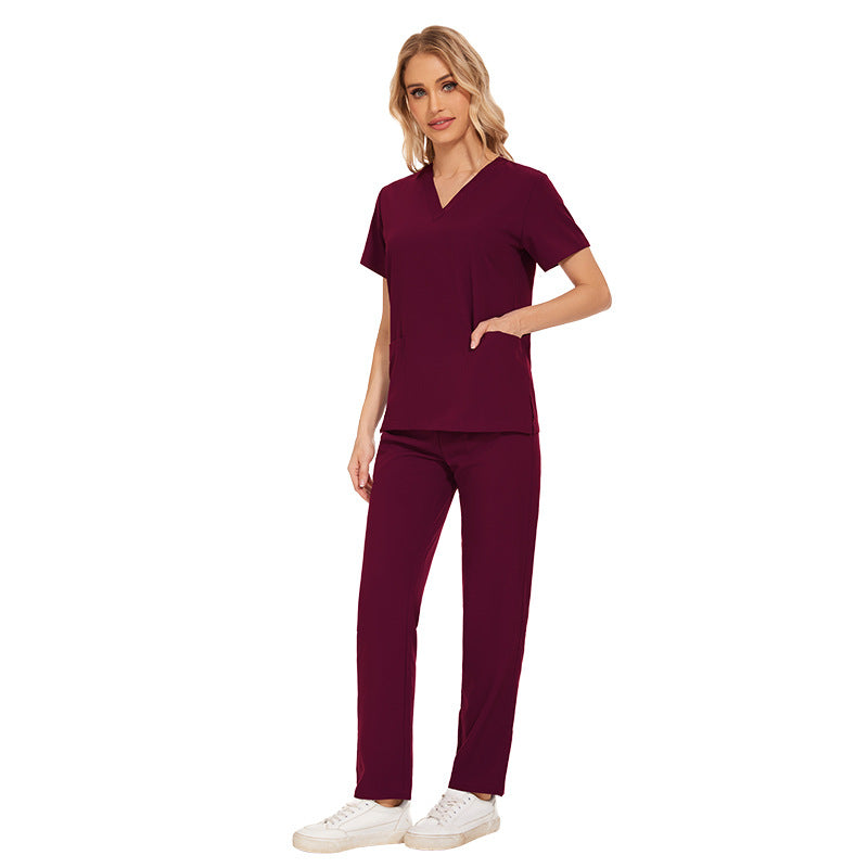 Elastic T-shirt Work Clothes Summer Thin Uniform
