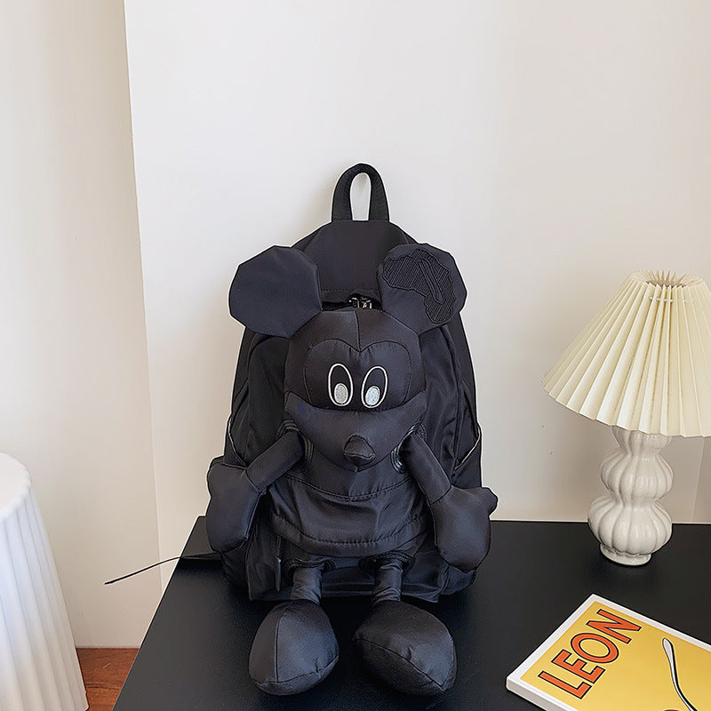 Mickey Vertical Shoulders Female Convenient Large Middle School Students' Schoolbags
