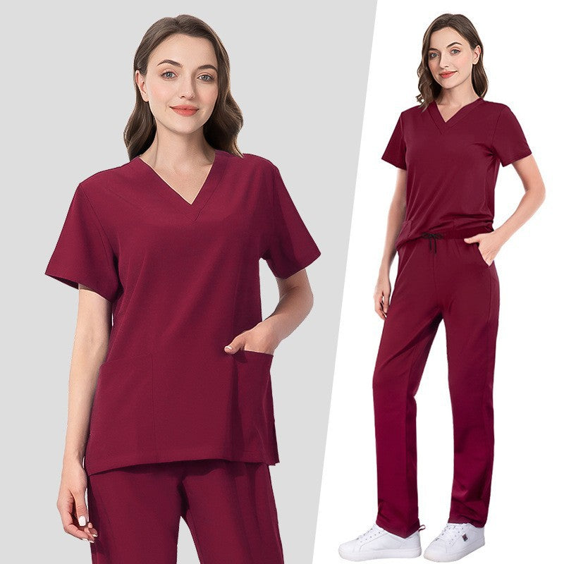 Surgical Gown Hospital Beauty Salon Split Uniform