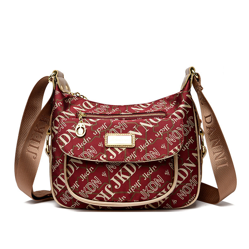 Women's Oxford Cloth Large Capacity Printing More Than Crossbody Bags