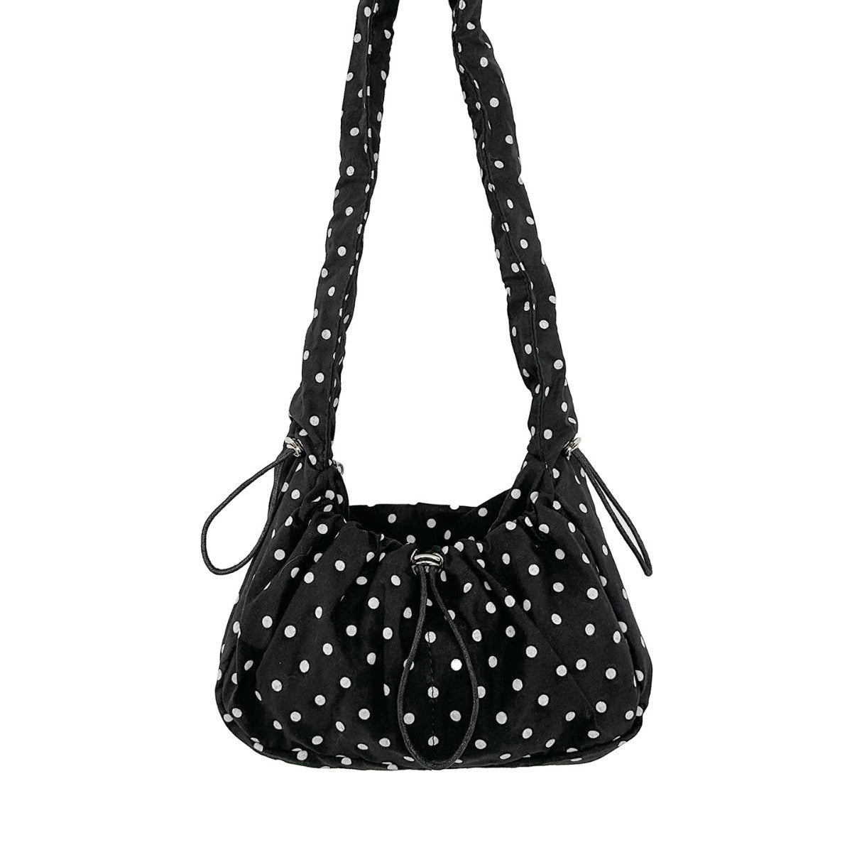 Women's Korean Style Polka Dot Fresh Drawstring Small Square Bags