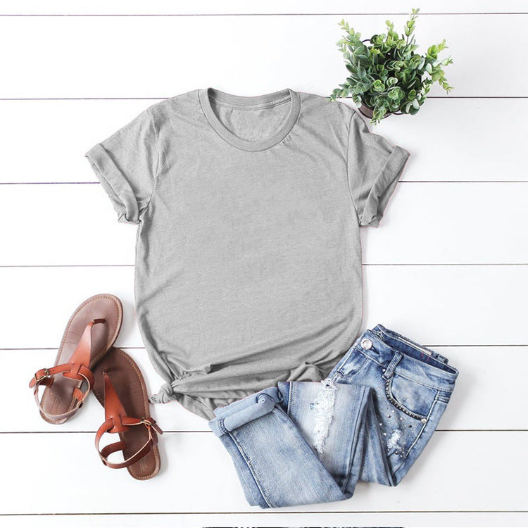 Color T-shirt Bottom Plate Printed Blank With Blouses