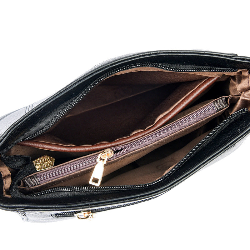Women's Mother Graceful Soft Leather Elegant Crossbody Bags