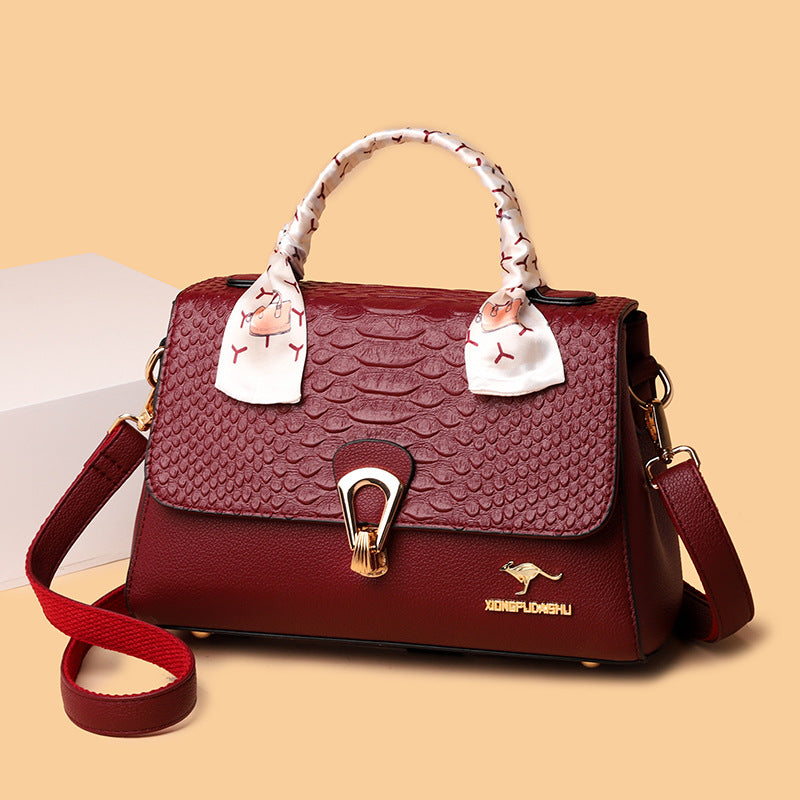 Women's Retro Fashion Crocodile Pattern Minority Trendy Bags