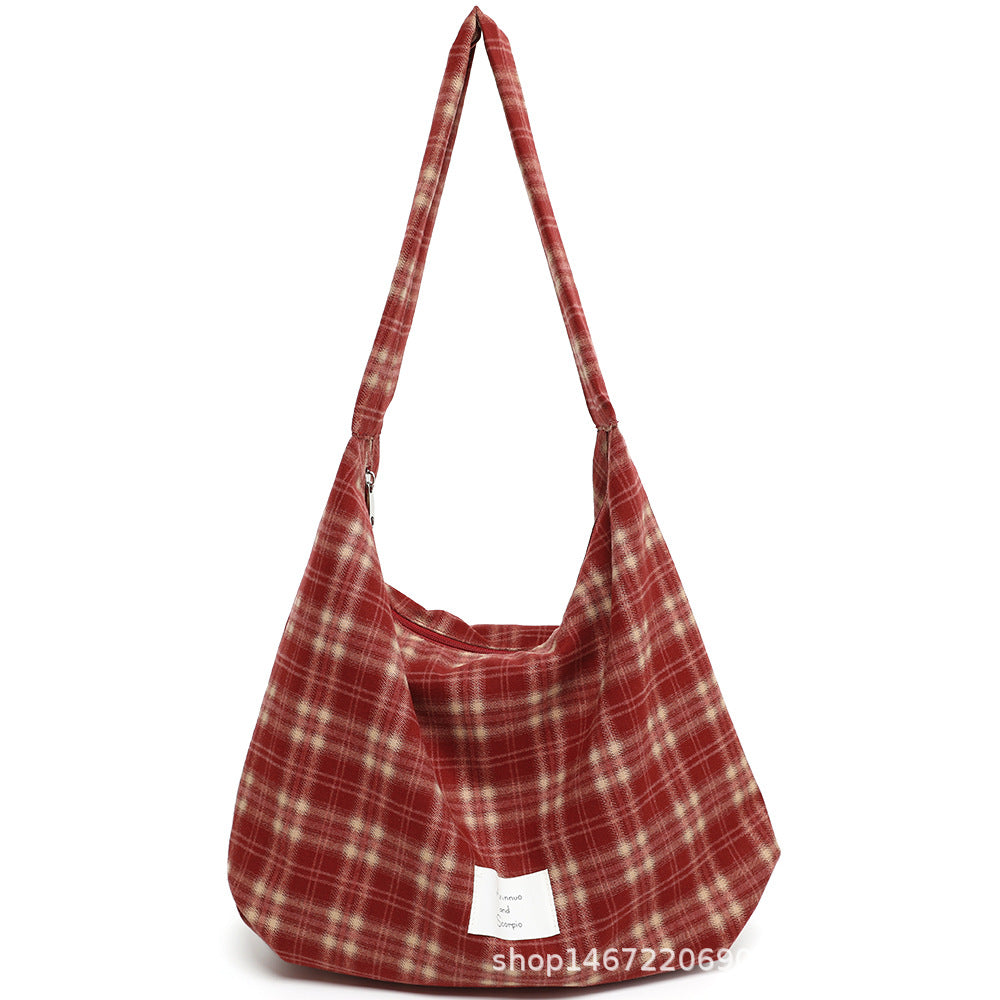Women's Spring Leopard Print Canvas Design Large Crossbody Bags