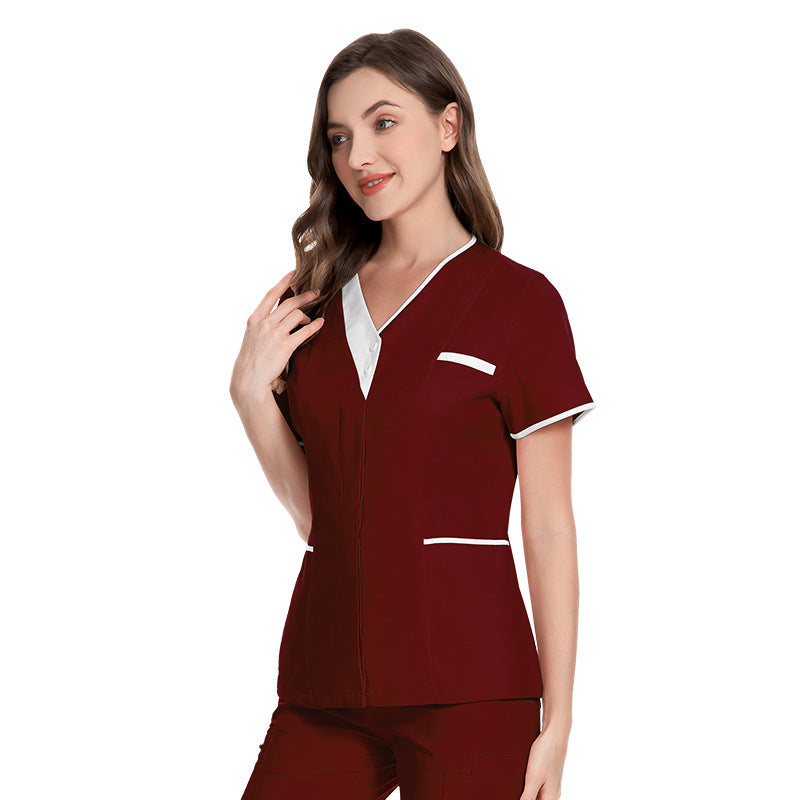 Women's Gown Sleeve Doctor Cotton Technician Overalls Uniform