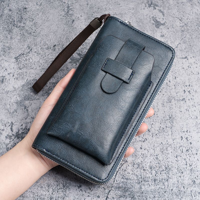 Men's Long Multi Slots Business Zipper Multifunctional Men's Wallet