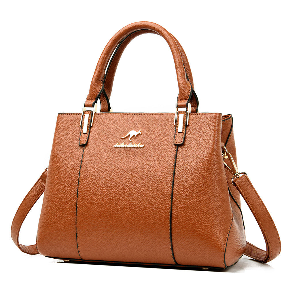 Women's Real Soft Leather Large Capacity Mom Bags