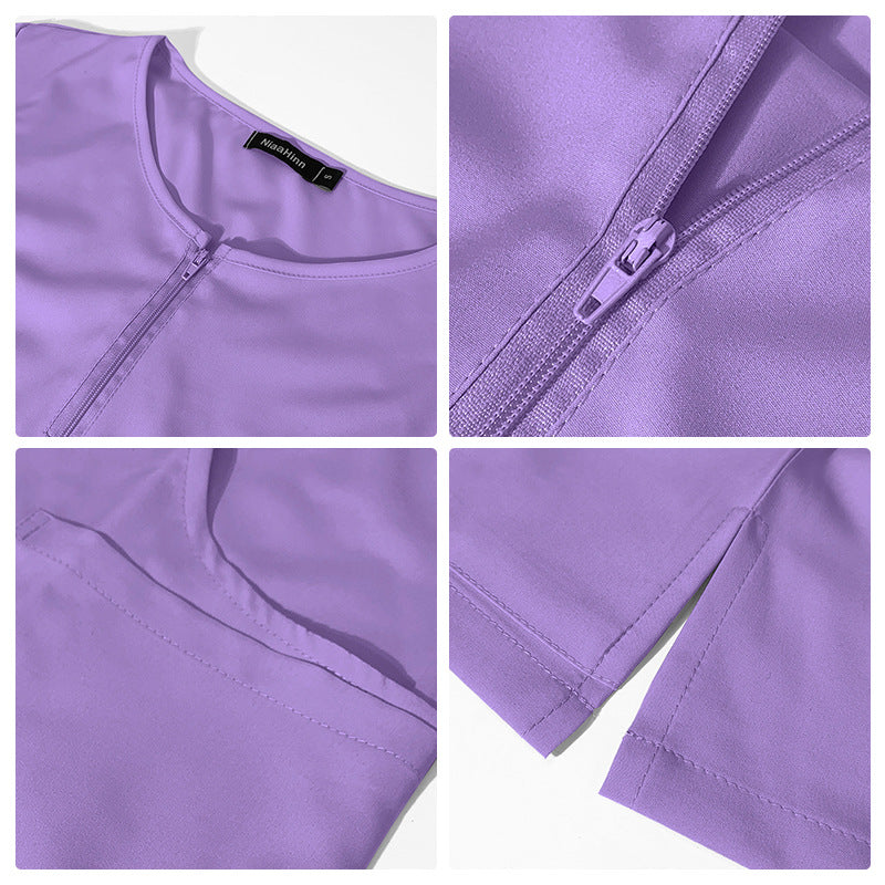 Oral Dentist Surgical Gown Female Split Undergarments Uniform