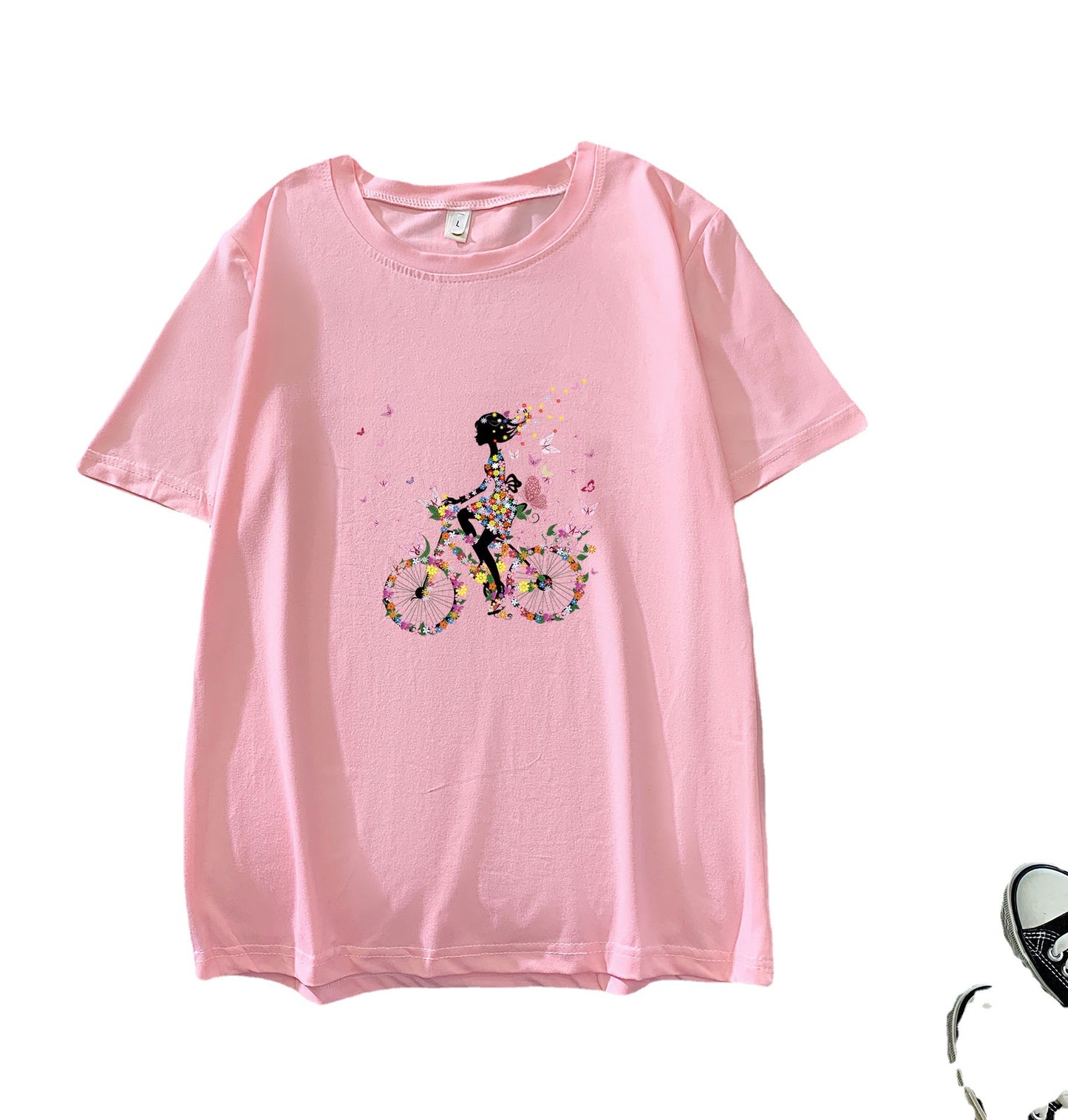 Women's Short-sleeved T-shirt Summer Korean Style Loose Blouses