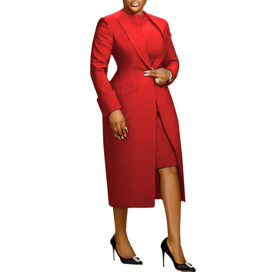 Lapel Waist Tight Back Slit Two-piece Suits