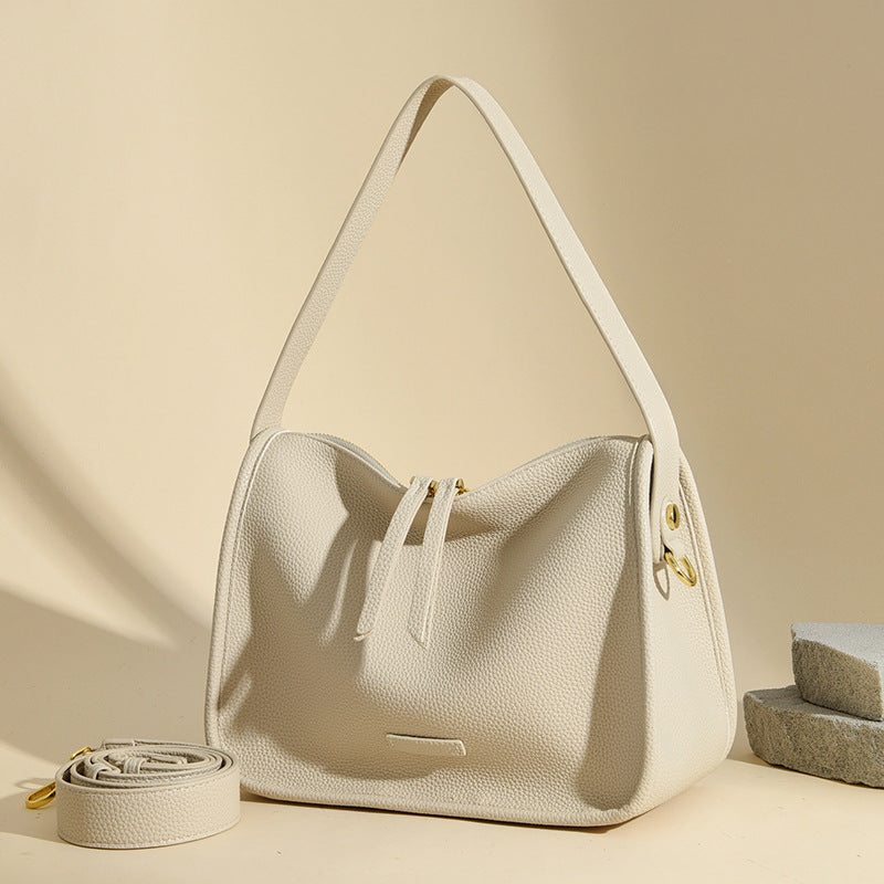 Women's Pillow Leather Pattern Underarm Genuine High Shoulder Bags