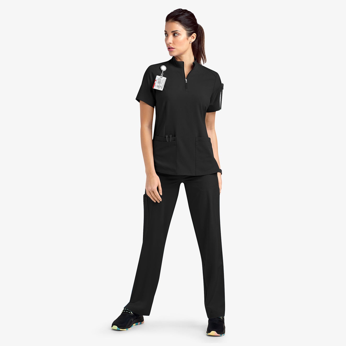 Zipper Sleeve Surgical Gown Beauty Salon Nursing Shorts