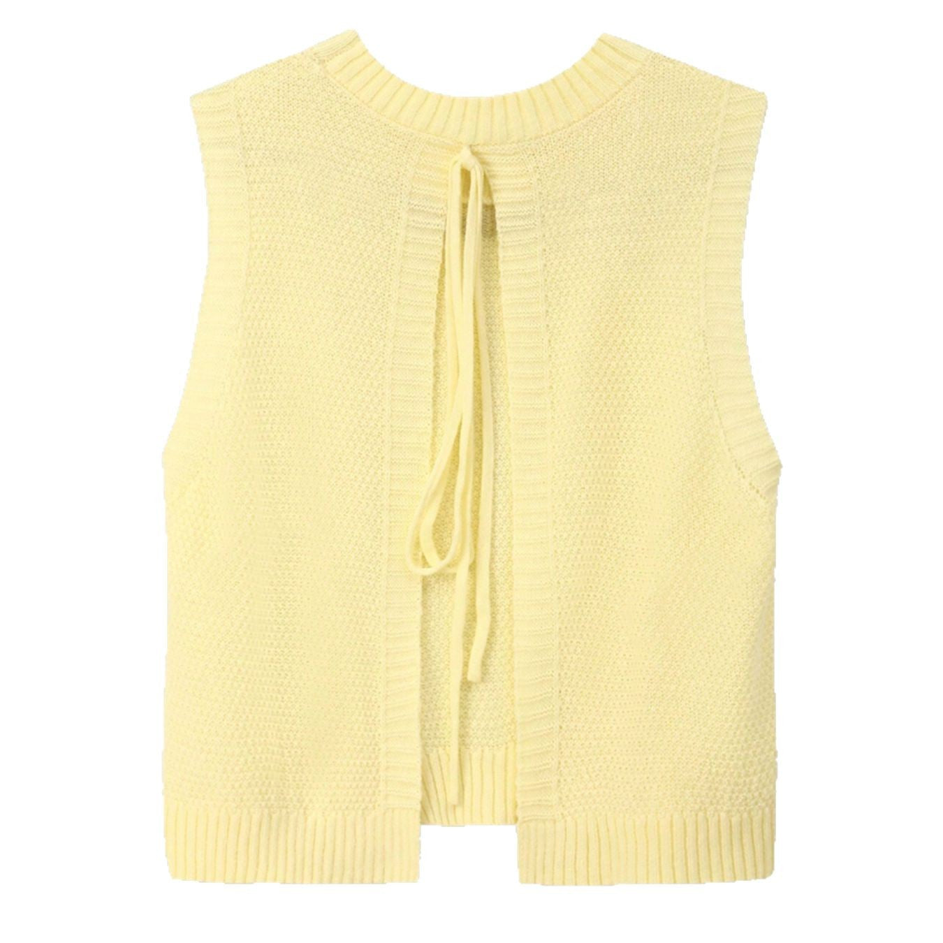 Women's Comfortable New Knitted Sexy Backless Vests