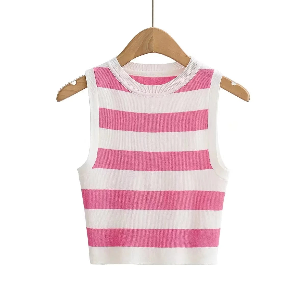 Women's Summer Sleeveless Elastic Knitted For Tops