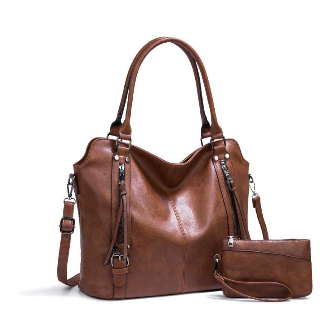 Women's Large Portable Soft Leather Capacity Handbags