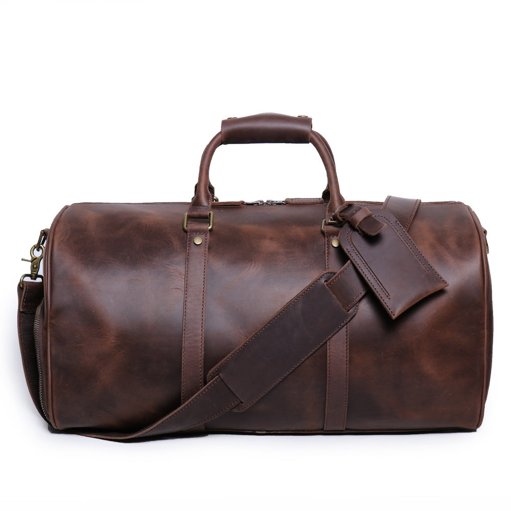 Crazy Horse Leather First Layer Cowhide Travel Bags
