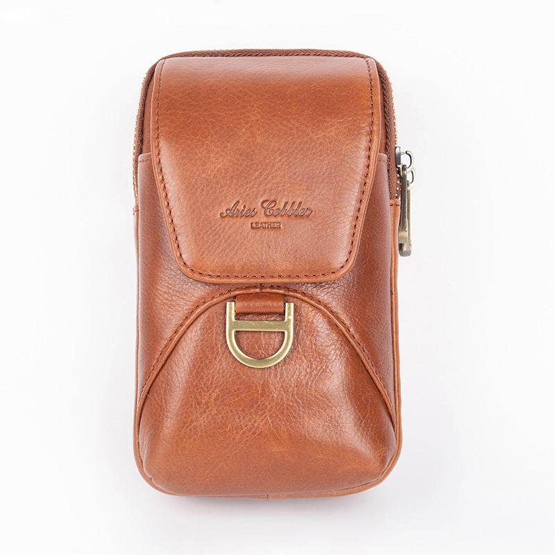 Leather Trend Simple Mid-length Mobile Plaid Phone Bags