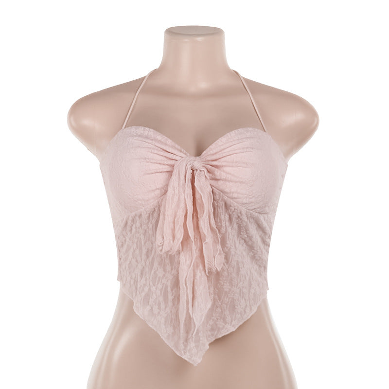 Style Hot Sexy Lace Halter Strap Tops