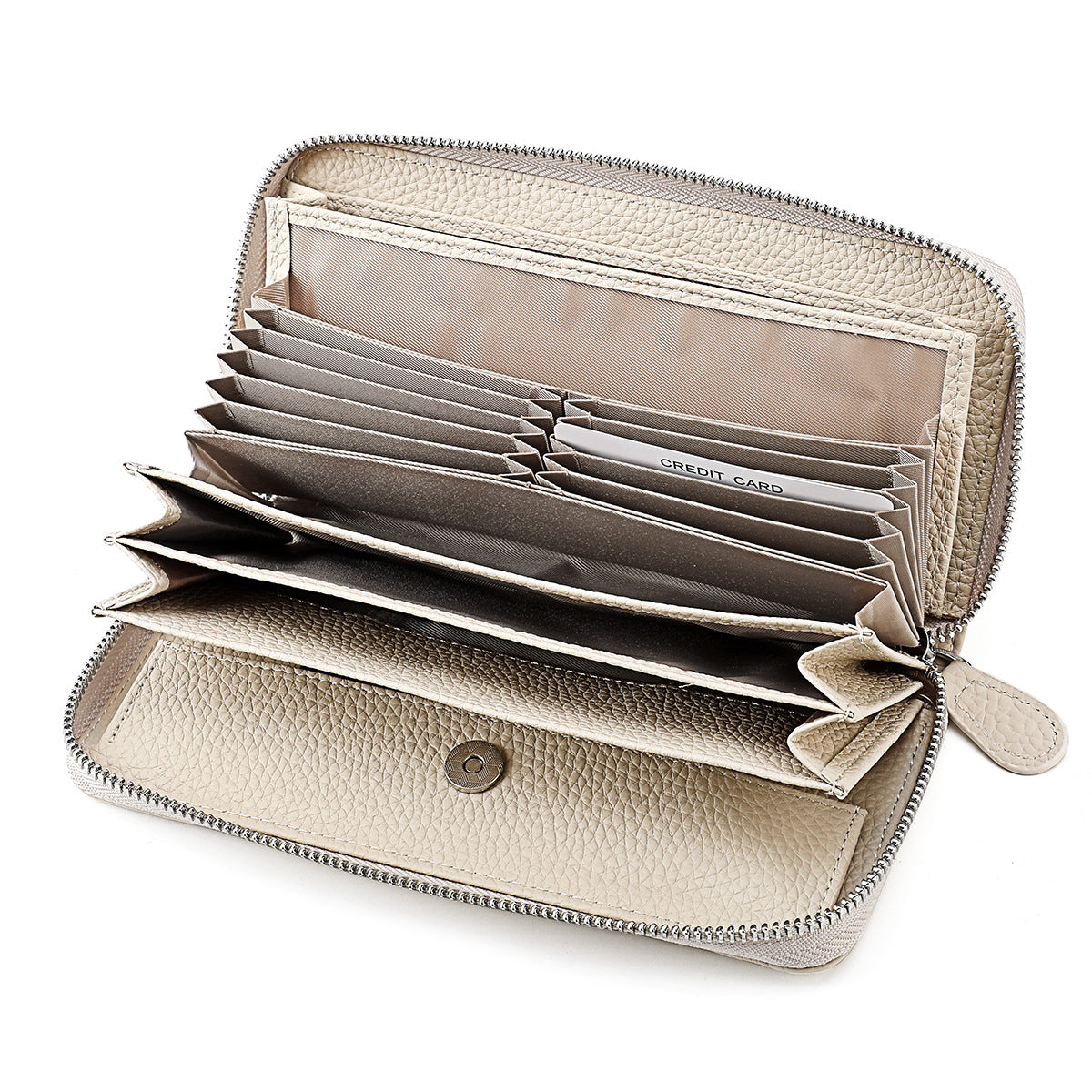 Women's Genuine Leather High-grade Large Capacity Long Ladies Wallets