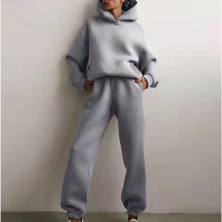 Women's Solid Color Casual Fashion Sports Trousers Suits