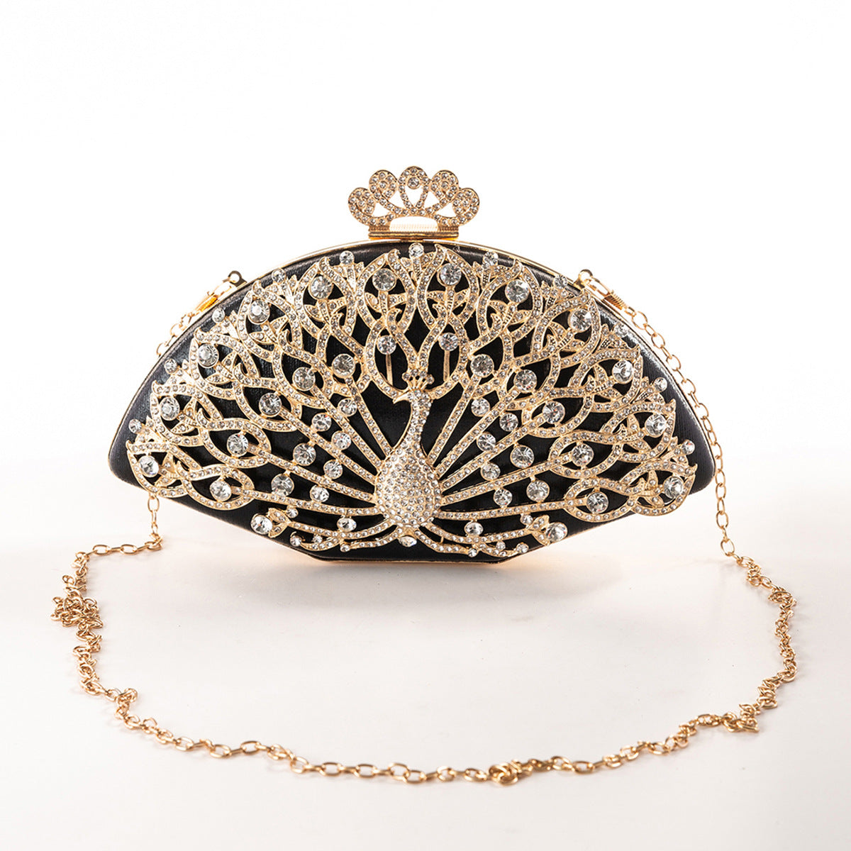 Flower Dinner Peacock Open Screen Rich Evening Bags