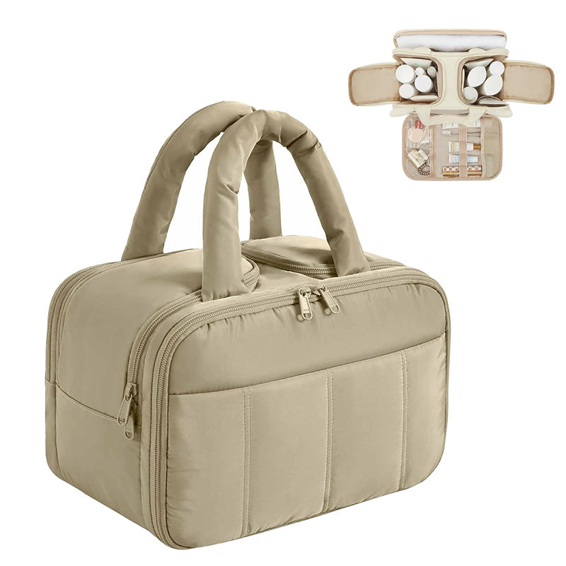 Dry Wet Separation Toiletry Fluffy Lightweight Large Size Cosmetic Bags