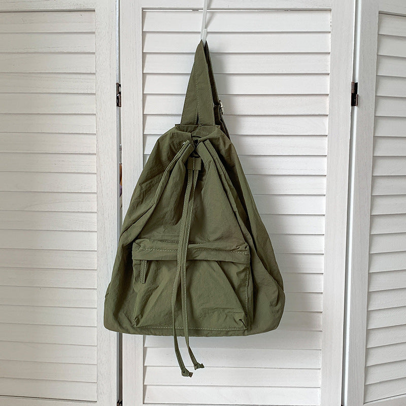 Style Lightweight Fashion Female Drawstring Simple Backpacks
