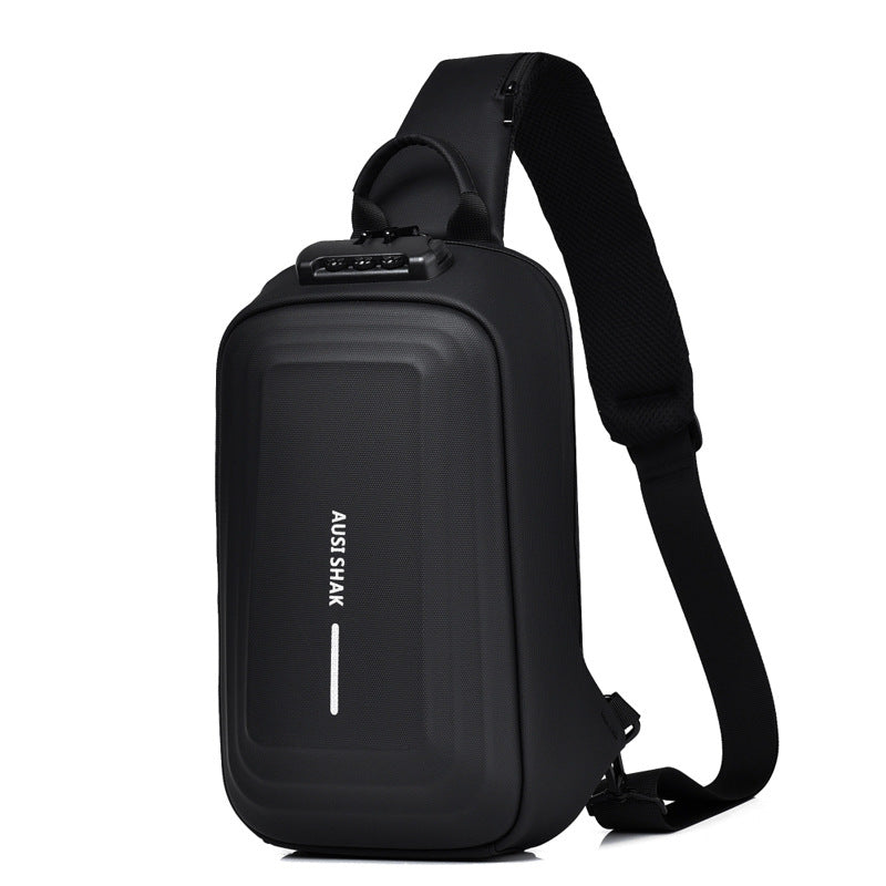 Men's Motorcycle Password Unique Leisure Cross Body Men's Messenger Bags